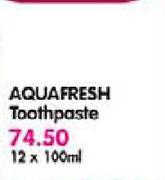 Aquafresh Toothpaste-12 x 100ml Pack