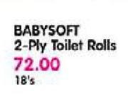 Babysoft 2-Ply Toilet Rolls-18's