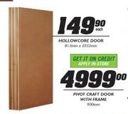 Hollowcore Door-813mm x 2032mm Each