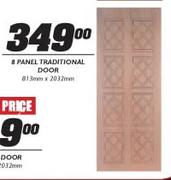8 Panel Traditional Door-813mm x 2032mm
