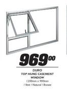 Duro Top Hung Casement Window-1200mmx900mm