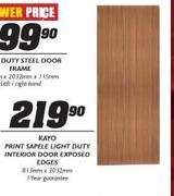 Kafo Print Sapele Light Duty Interior Door Exposed Edges-813mmx2032mm
