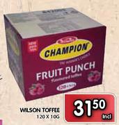 Wilson Toffee-120 x 10gm