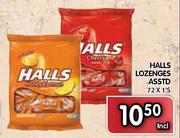 Halls Lozenges-72 x 1's