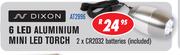 N Dixon 6 LED Aluminium Mini LED Torch(AT2996)