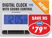 Digital Clock With Sound Control