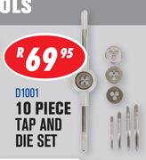 10 Piece Tap And Die Set(D1001)