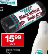 Housebrand Black Refuse Bags-20's