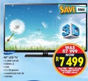 Samsung 40" FHD 3D LED TV(UA40F6200)