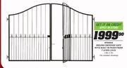 Xpanda Induna Driverway Gate With Built In Pedestrian 7 Lever Lock-1.8mx3m