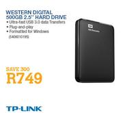 Western Digital 500GB 2.5" Hard Drive-Each