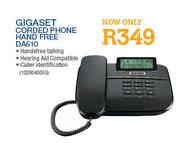 Gigaset Corded Phone Hand Free(DA610)-Each