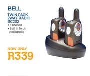 Bell Twin Pack 2 Way Radio (BC202)-Each