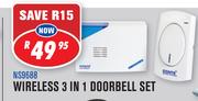 Wireless 3 In 1 Doorbell Set(NS9688)