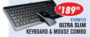 Dixon Ultra Slim Keyboard & Mouse Combo (K150M125)