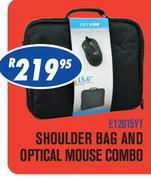 Ebox 15.6 Inch Laptop Shoulder Bag And Optical Mouse Combo (E12615YT)