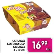 Ultramel Custard Del\Caramel-4 x 125ml