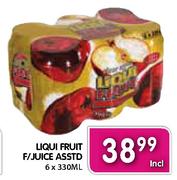 Liqui Fruit F/Juice Asstd-6 x 330ml