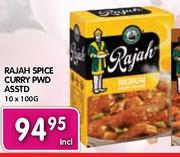 Rajah Spice Curry Pwd Asstd-10 x 100G