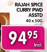 Rajah Spice Curry Pwd Asstd-40 x 50G