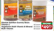 Lifestyle Nutrition Multi-Vitamin-60 Bears Each