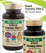 Gold Yummy Vita C 60 Chew Tabs