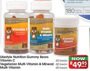 Lifestyle Nutrition Vegetarian Multi-Vitamin & Mineral-60 Bears Each