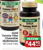 Gold Yummy Vites Chewable Multivitamin 60 Chew Tabs