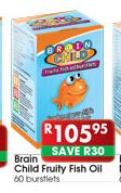 Brain Child Fruity Fish Oil 60 Burstlets