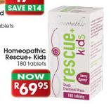 Homeopathic Rescue+ Kids 180's Tablets