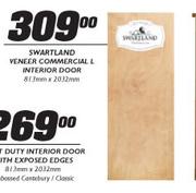 Swartland Veneer Commercial L Interior Door-813mmx2032mm