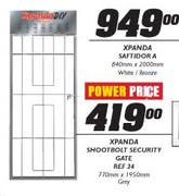 Xpanda Shoot Bolt Security Gate Ref 34-770mmx1950mm