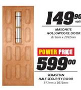 Sebrastian Half Security Door-813x2032mm