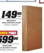 Masonite Hollowcore Door-813x2032mm Each