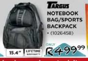 Targus Notebook Bag/Sports Backpack