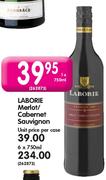 Laborie Merlot/cabernet Sauvignon - 1 X 750ml