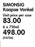 Simonsig Kaapse Vankel -6 X 750ml 