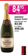 Simonsig Kaapse Vankel -1 X 750ml 
