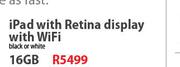 Apple 16GB iPad With Retina Display With WiFi-Each