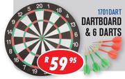 Dartboard & 6 Darts (1701DART)
