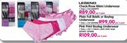 Legend Plain Full Briefs or Boyleg Underwear-Per 5 Pack