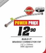 Build It-Braided Connector FXF-1/2"x350mm 