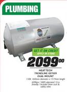 HeatTech Trendline Geyser Dual Mount-150ltr 460mm Diameter x 1319mm Length