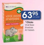 Clicks Viral Eeze Sherbies-60 Tablets Per Pack