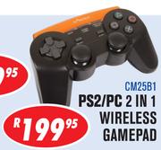 PS2/PC 2 In 1 Wireless Gamepad CM25B1