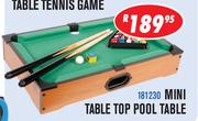Mini Table Pool Table 181230