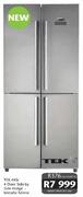 TEK 4 Door Side By Side Fridge-Metallic Mirror-495L