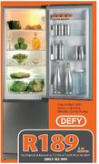 Defy Fridge Metallic Combi Fridge-250L