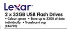 Lexar 2x32GB USB Flash Drives
