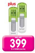 Lexar 2x32GB USB Flash Drives